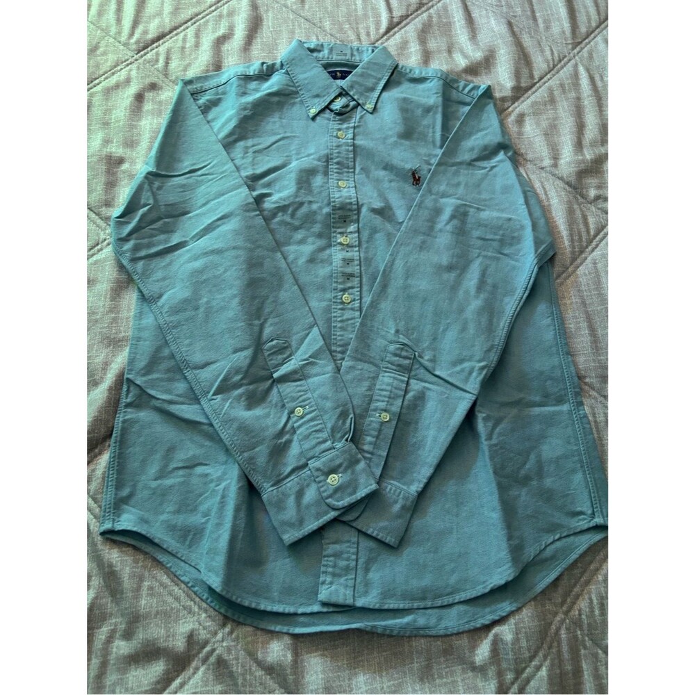 Polo Ralph Lauren: Blue Long Sleeve Dress Shirt, NWOT, Unused, Size M/M
